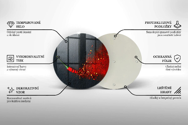 Tagliere in vetro Peperoncino