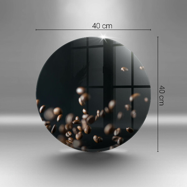 Tagliere in vetro Chicchi di caffè che cadono