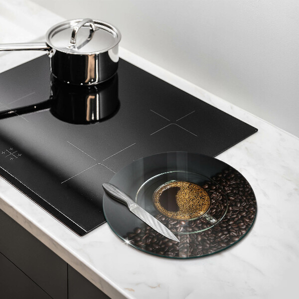 Tagliere in vetro Caffè e fagioli