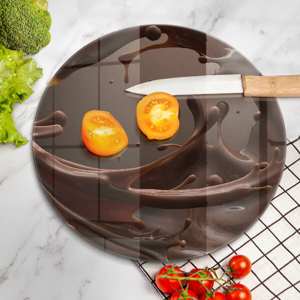 Tagliere in vetro temperato Cioccolato liquido