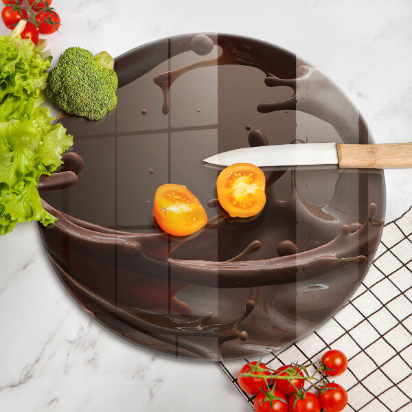 Tagliere in vetro temperato Cioccolato liquido