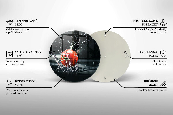 Tagliere in vetro temperato Pomodoro in acqua