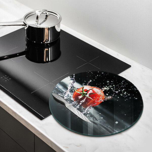 Tagliere in vetro temperato Pomodoro in acqua