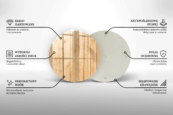 Tagliere in vetro temperato Tavole di legno delicate