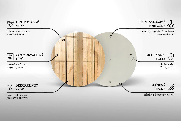 Tagliere in vetro temperato Tavole di legno delicate
