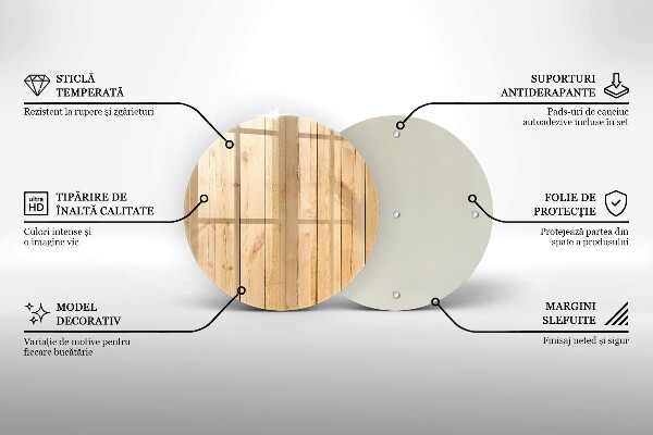 Tagliere in vetro temperato Tavole di legno delicate