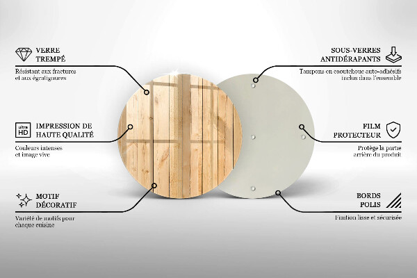Tagliere in vetro temperato Tavole di legno delicate