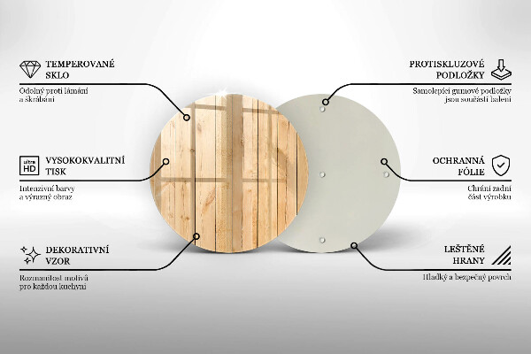 Tagliere in vetro temperato Tavole di legno delicate
