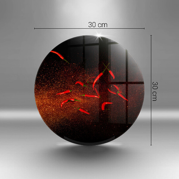 Tagliere in vetro temperato Peperoncini piccanti