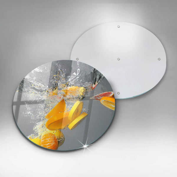 Tagliere in vetro temperato Limoni in acqua