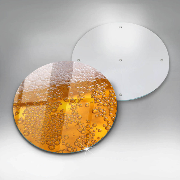 Tagliere in vetro temperato Bevi schiuma di birra