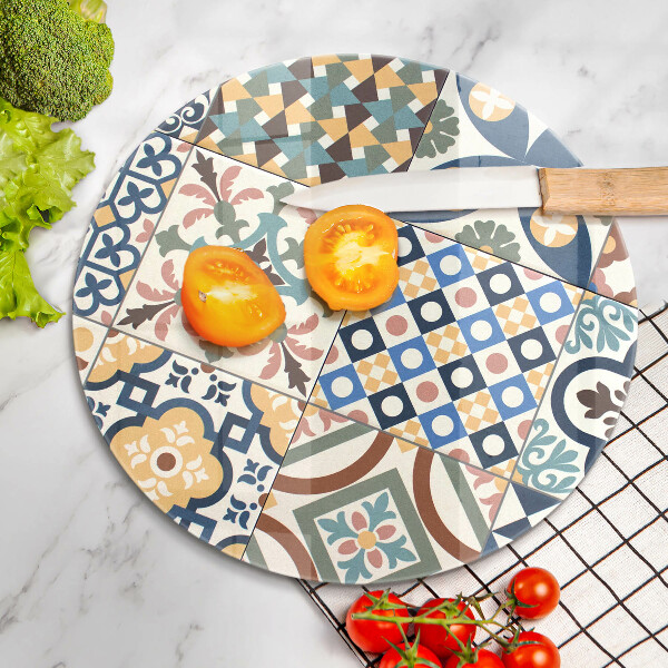 Tagliere in vetro Piastrelle decorative