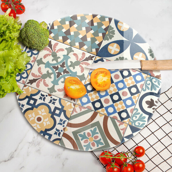 Tagliere in vetro Piastrelle decorative