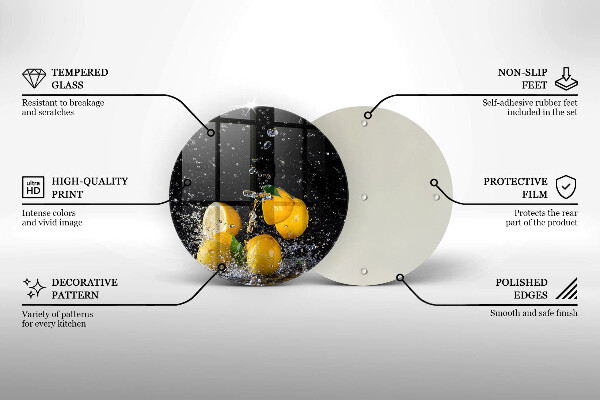 Tagliere in vetro Succoso frutto di limone