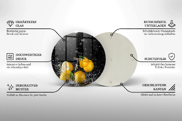 Tagliere in vetro Succoso frutto di limone