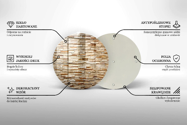 Tagliere in vetro Texture di pietre decorative