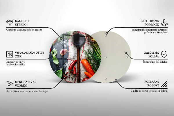 Tagliere in vetro Cibo da cucina