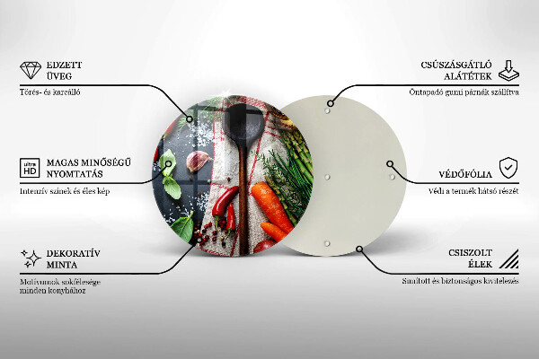 Tagliere in vetro Cibo da cucina