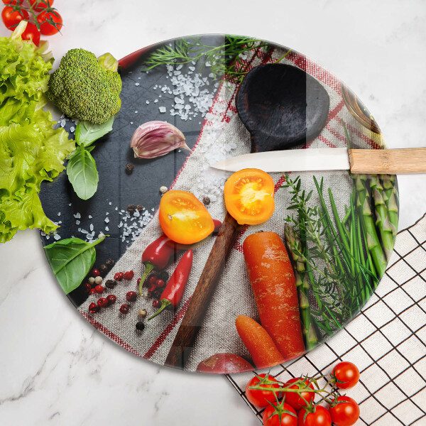 Tagliere in vetro Cibo da cucina