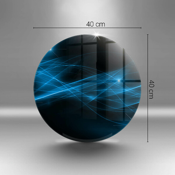 Tagliere in vetro Fumo blu astratto
