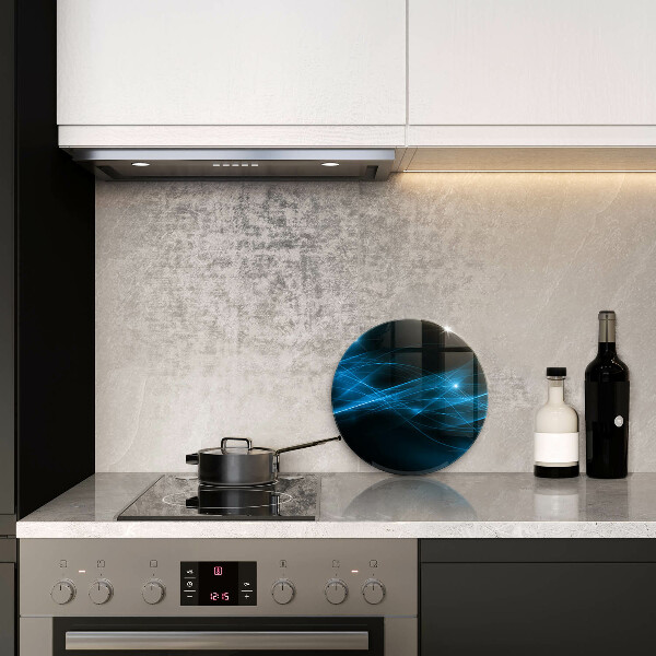 Tagliere in vetro Fumo blu astratto