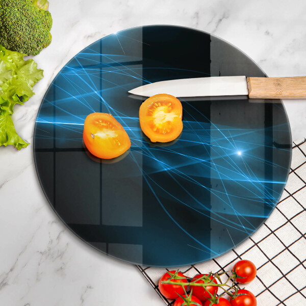 Tagliere in vetro Fumo blu astratto