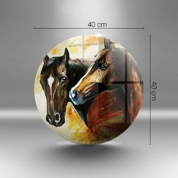 Tagliere in vetro temperato Animali cavalli