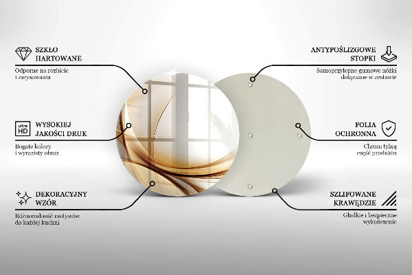 Tagliere in vetro Forme astratte