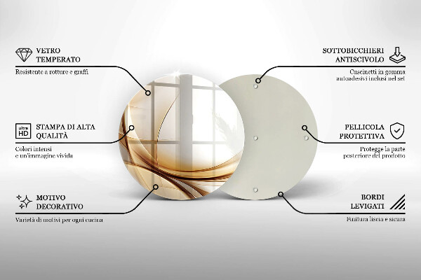 Tagliere in vetro Forme astratte
