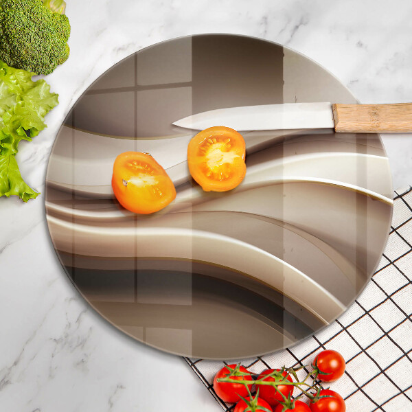 Tagliere in vetro Linee delicate di astrazione