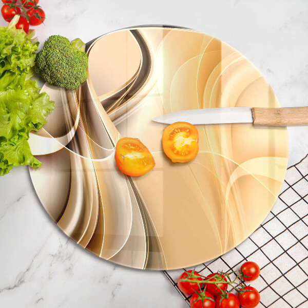 Tagliere in vetro Astrazione del fumo