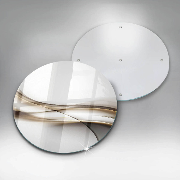 Tagliere in vetro Astrazione di linee morbide