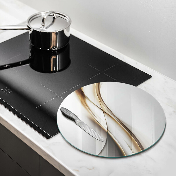 Tagliere in vetro Astrazione di linee morbide