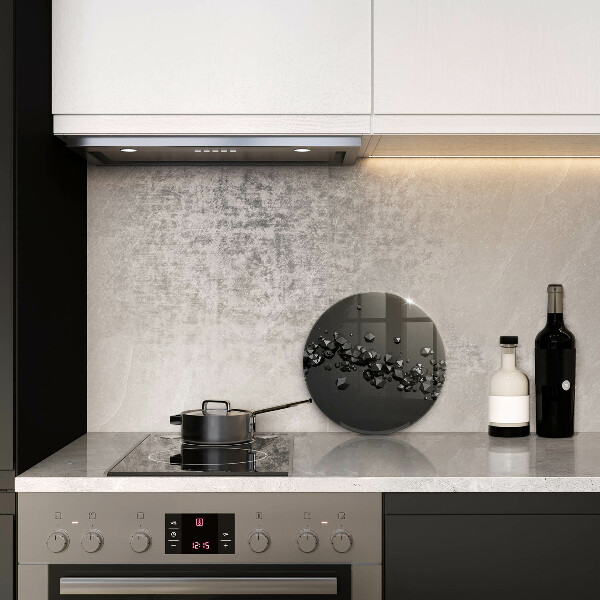 Tagliere in vetro Astrazione di forme 3D