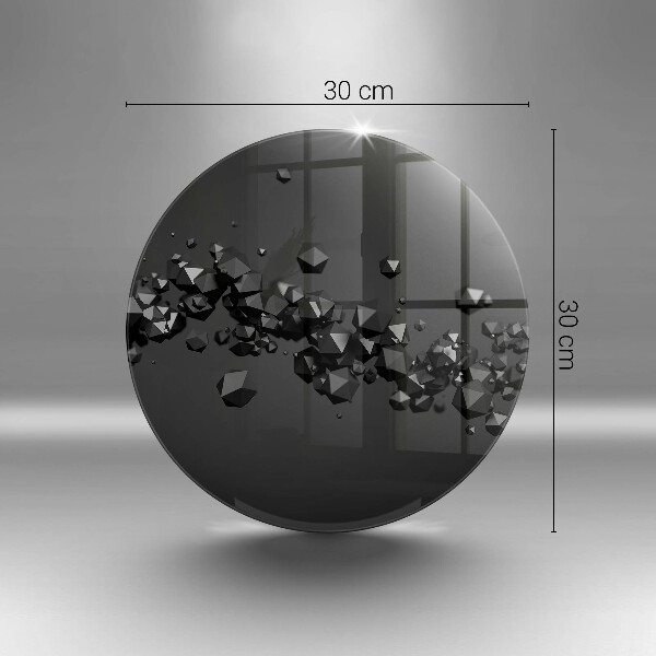 Tagliere in vetro Astrazione di forme 3D
