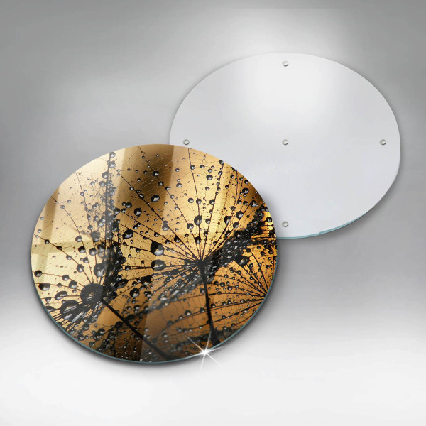 Tagliere in vetro Rugiada e denti di leone