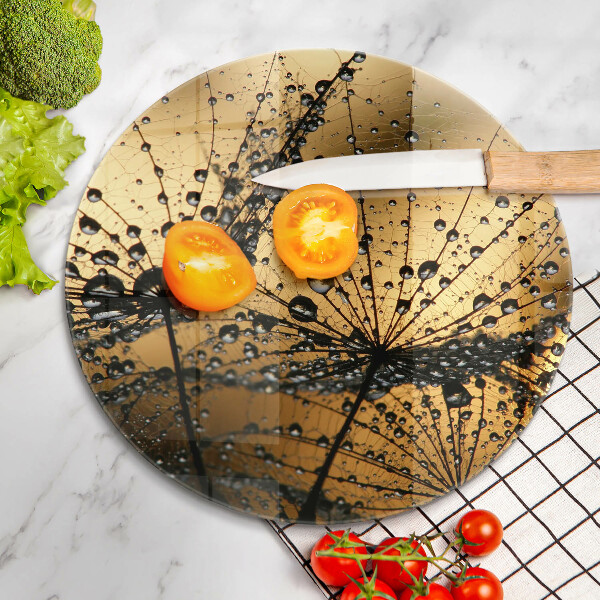 Tagliere in vetro Rugiada e denti di leone