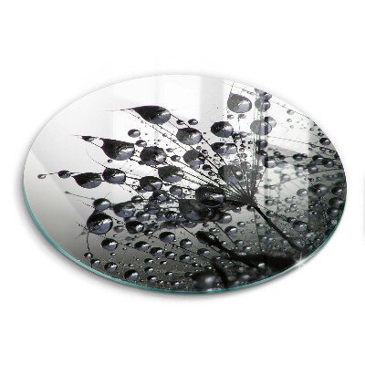 Tagliere in vetro Denti di leone e rugiada