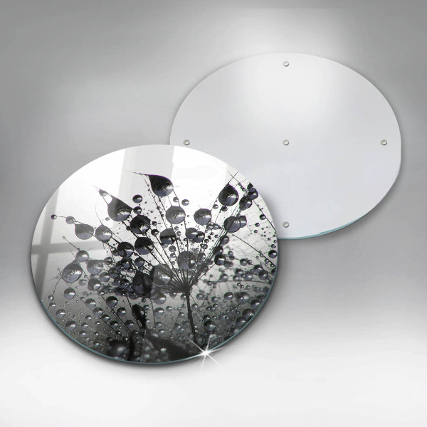 Tagliere in vetro Denti di leone e rugiada