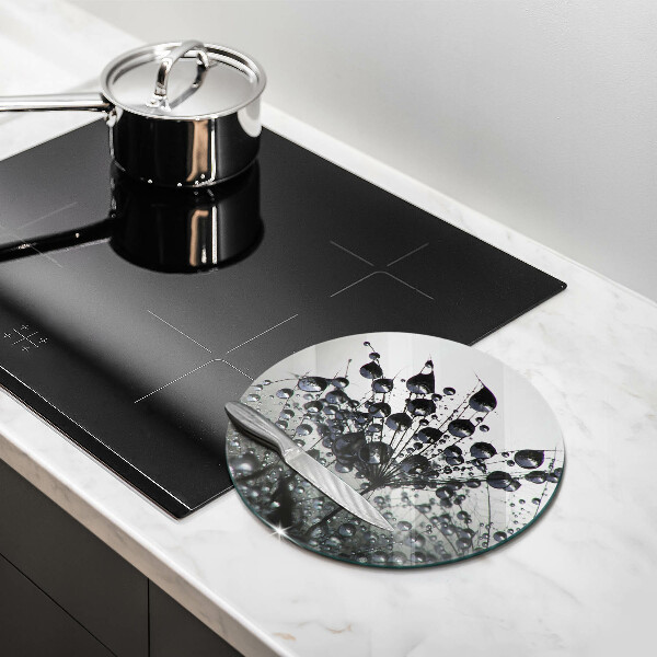 Tagliere in vetro Denti di leone e rugiada