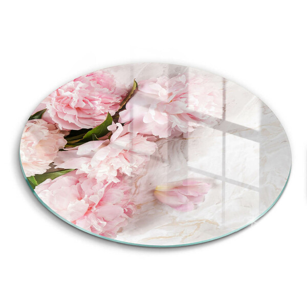 Tagliere in vetro Delicati fiori di rose