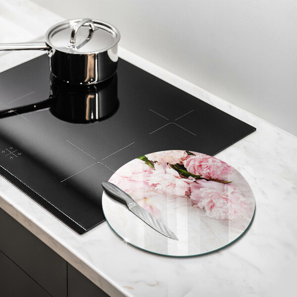 Tagliere in vetro Delicati fiori di rose