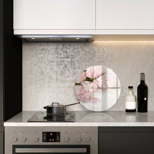 Tagliere in vetro Delicati fiori di rose