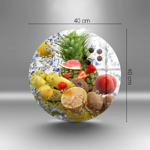 Tagliere in vetro Frutta succosa e acqua
