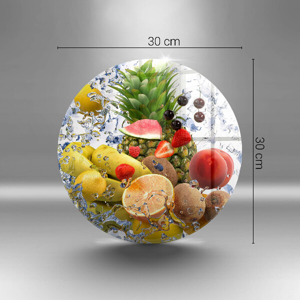 Tagliere in vetro Frutta succosa e acqua