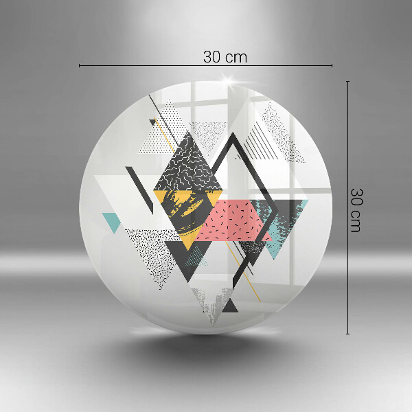 Tagliere in vetro Triangoli astratti