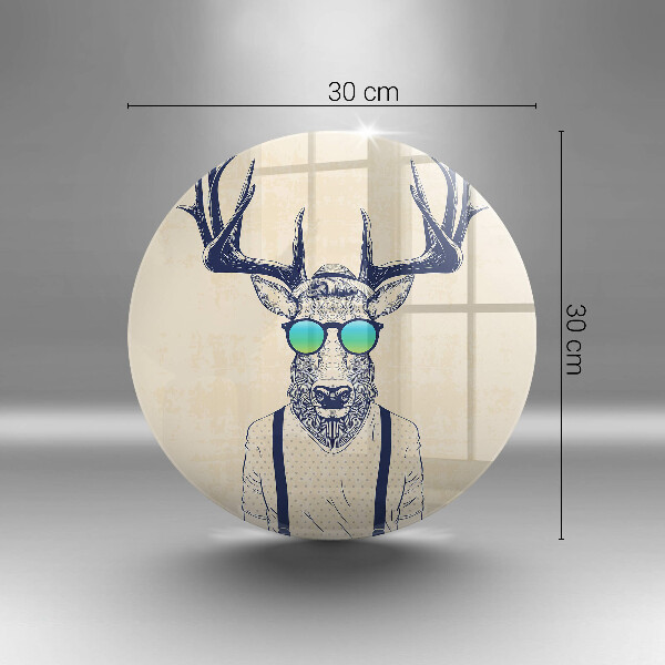 Tagliere in vetro Illustrazione dell'uomo dei cervi