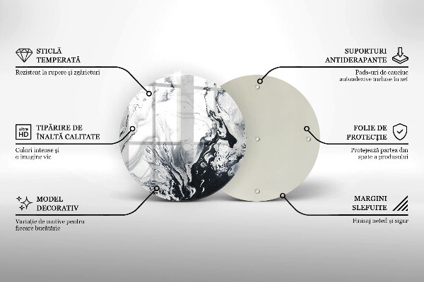 Tagliere in vetro Astrazione dell'inchiostro