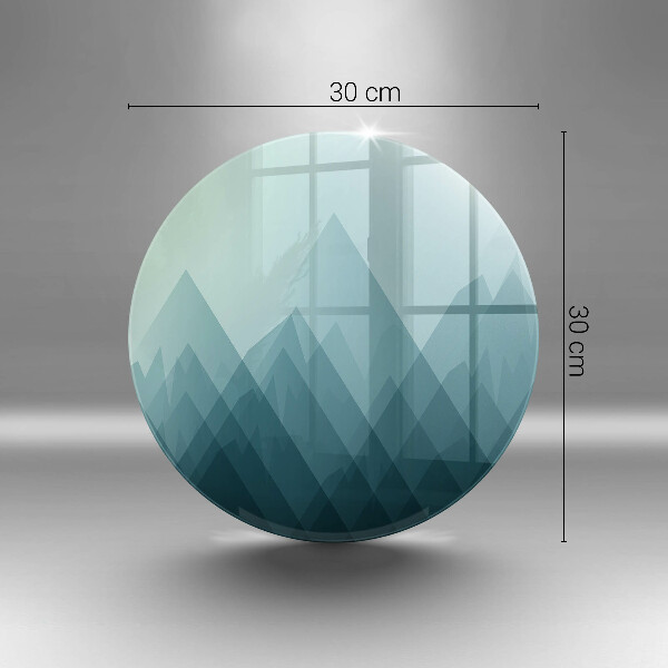 Tagliere in vetro Montagne astratte