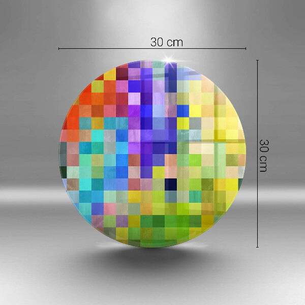 Tagliere in vetro Quadrati di pixel colorati